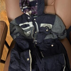 SNOWSUIT WITH BOOTIES AND MITTENS very warm